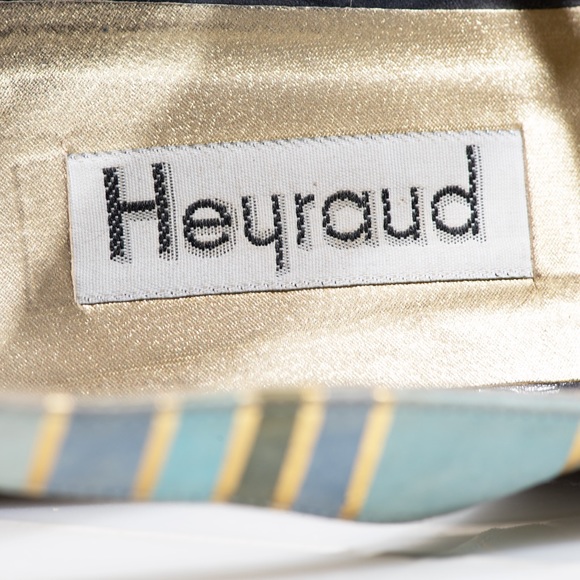 Vintage French Heyraud Summer Wedges Made in Italy - Picture 9 of 9